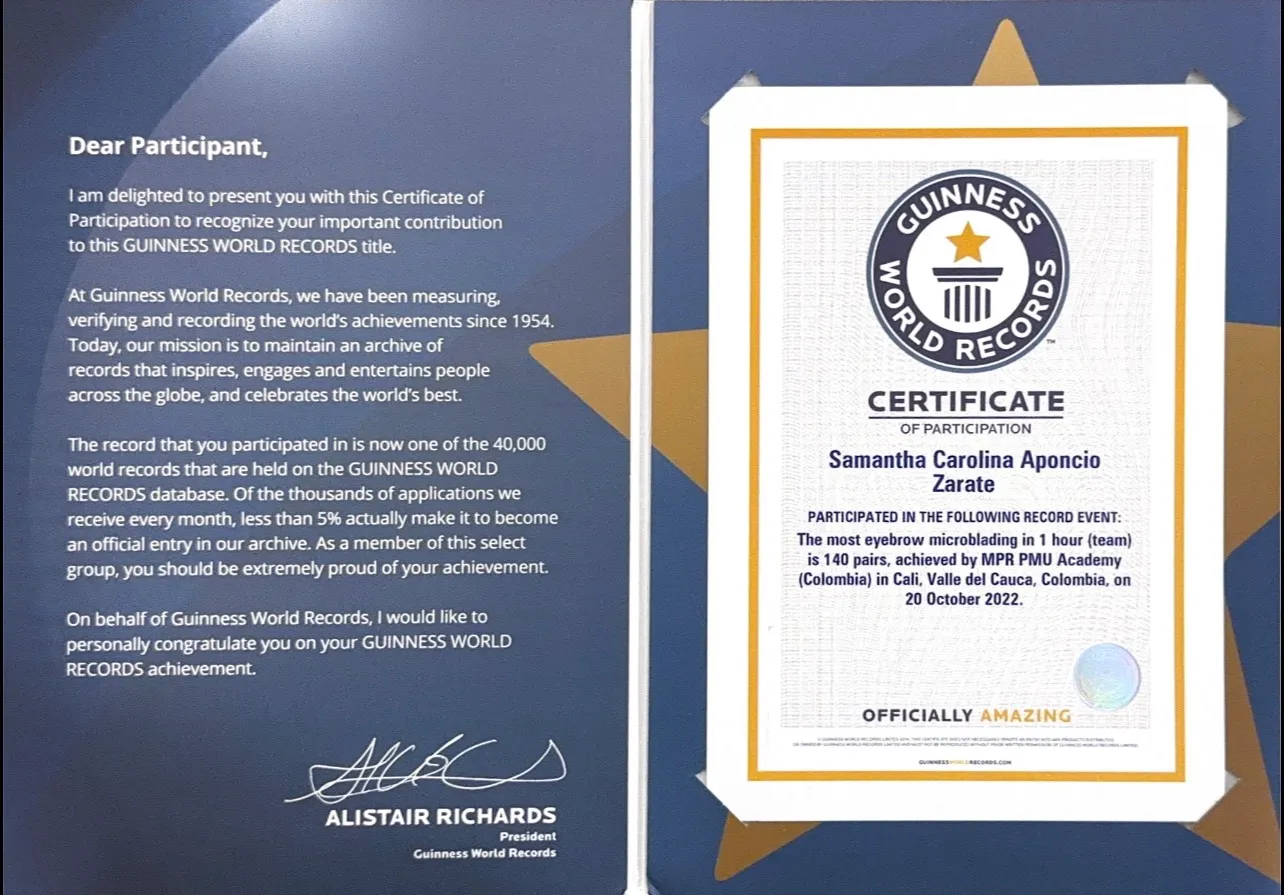 Certificado Guinness World Records